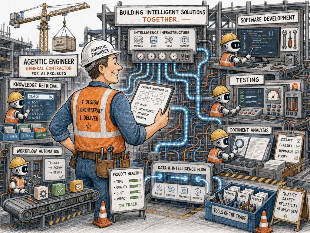 An agentic engineer as a general contractor.